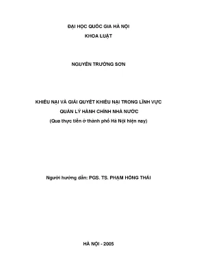 Giải Quyết Khiếu Nại Hành Chính Tại Hà Nội: Thực Trạng