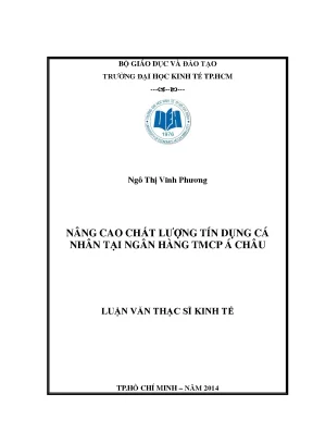 Nâng cao chất lượng tín dụng cá nhân tại ngân hàng Á Châu