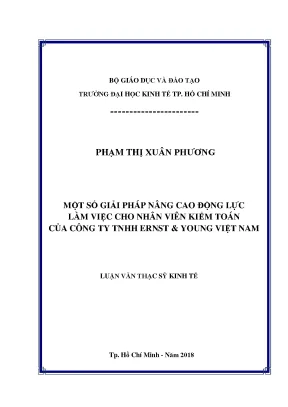 Nâng cao động lực làm việc cho nhân viên kiểm toán tại EY