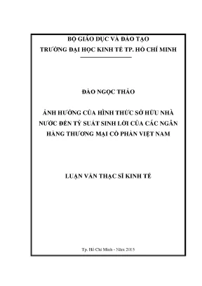 Ảnh hưởng sở hữu nhà nước đến tỷ suất sinh lợi ngân hàng