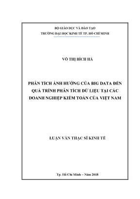 Ảnh hưởng Big Data đến phân tích dữ liệu kiểm toán VN