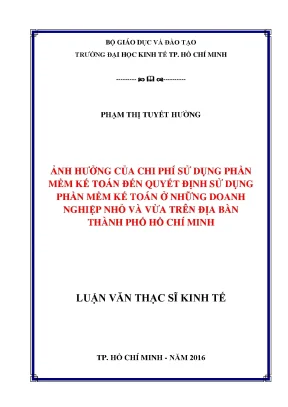 Chi Phí Sử Dụng Phần Mềm Kế Toán và Quyết Định Của Doanh