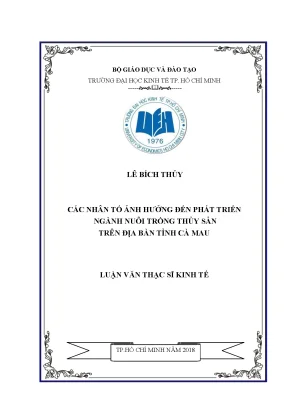Các Nhân Tố Ảnh Hưởng Đến Phát Triển Ngành Nuôi Trồng