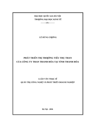 Luận văn: Phát triển thị trường than của CT Than Thanh Hóa