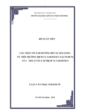 Các yếu tố ảnh hưởng đến sự hài lòng về dịch vụ
