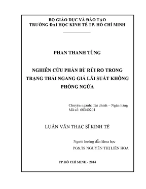 Nghiên Cứu Phần Bù Rủi Ro Trong Ngang Giá Lãi Suất Không