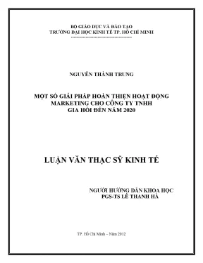 Giải pháp hoàn thiện hoạt động marketing cho công ty