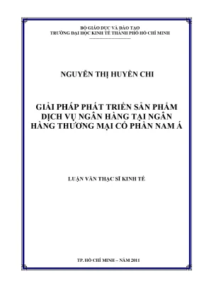 Luận văn thạc sĩ UEH: Phát triển dịch vụ Nam Á Bank