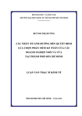 Những yếu tố quyết định lựa chọn phần mềm kế toán cho