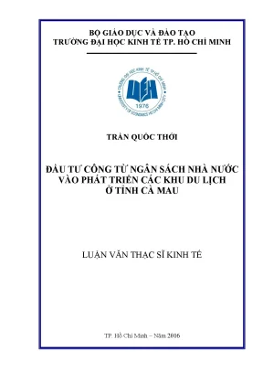 Đầu Tư Công Từ Ngân Sách Nhà Nước Vào Phát Triển Du Lịch