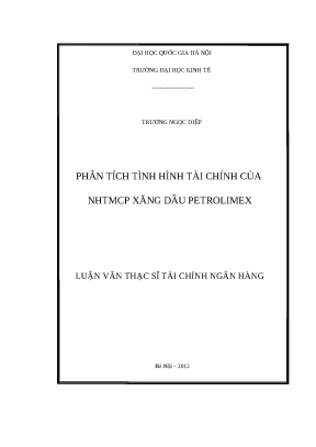 Phân Tích Tình Hình Tài Chính Ngân Hàng TMCP Xăng Dầu