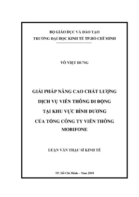 Giải pháp nâng cao chất lượng dịch vụ viễn thông di động