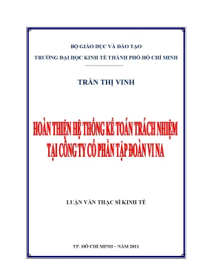 Hoàn thiện hệ thống kế toán trách nhiệm tại công ty cổ