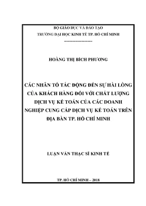 Các yếu tố ảnh hưởng đến sự hài lòng của khách hàng với