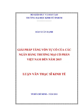 Giải pháp tăng vốn tự có cho ngân hàng thương mại cổ