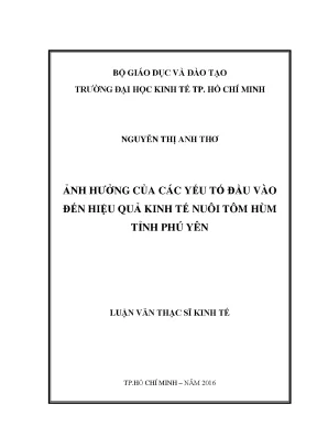 Nâng cao hiệu quả kinh tế nuôi tôm hùm tại Phú Yên