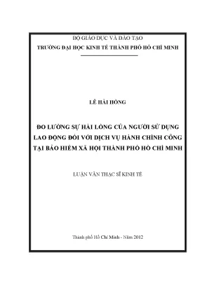 Đo Lường Sự Hài Lòng Của Người Sử Dụng Lao Động Đối Với