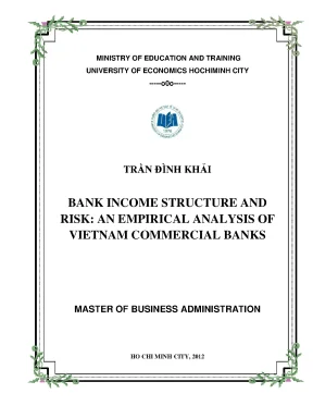 Phân Tích Cấu Trúc Thu Nhập và Rủi Ro Ngân Hàng Tại Việt Nam