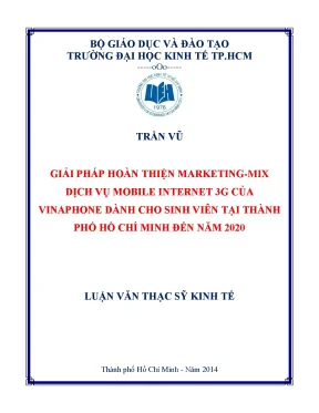 Giải pháp hoàn thiện marketing mix dịch vụ Mobile