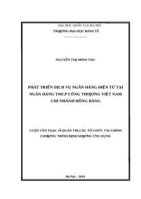 Phát Triển Dịch Vụ Ngân Hàng Điện Tử Tại Vietinbank Hồng