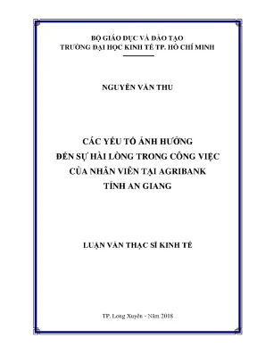 Các yếu tố ảnh hưởng đến sự hài lòng trong công việc của