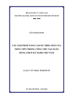 Giải pháp nâng cao sự thỏa mãn nhân viên tại Techcombank