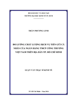Đo Lường Chất Lượng Dịch Vụ Tiền Gửi Cá Nhân Tại