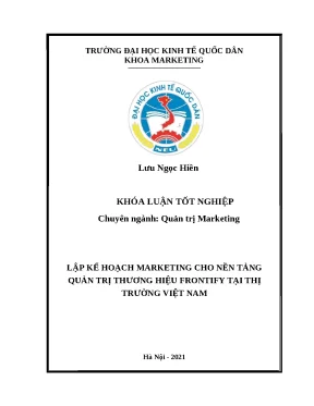 Kế Hoạch Marketing Cho Nền Tảng Quản Trị Thương Hiệu