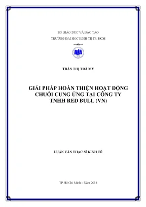 Giải Pháp Tối Ưu Hoạt Động Chuỗi Cung Ứng Tại Công Ty