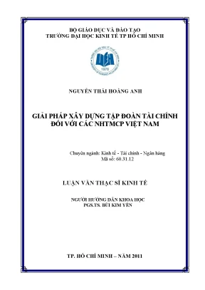 Giải pháp xây dựng tập đoàn tài chính cho các ngân hàng