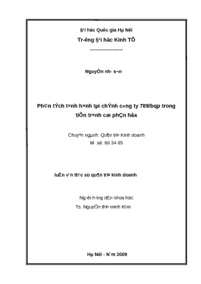 Phân Tích Tình Hình Tài Chính Công Ty 789BQP Trong Cổ