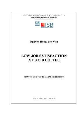 Giải pháp nâng cao sự hài lòng trong công việc tại B.B