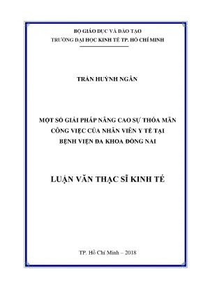 Giải pháp nâng cao sự thỏa mãn công việc cho nhân viên y
