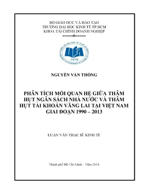 Phân Tích Mối Quan Hệ Giữa Thâm Hụt Ngân Sách và Tài