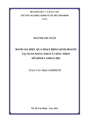 Đánh Giá Hiệu Quả Kinh Doanh Ngân Hàng TMCP Á Châu Theo