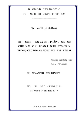 Giải pháp vận dụng chuẩn mực kế toán tổn thất tài sản
