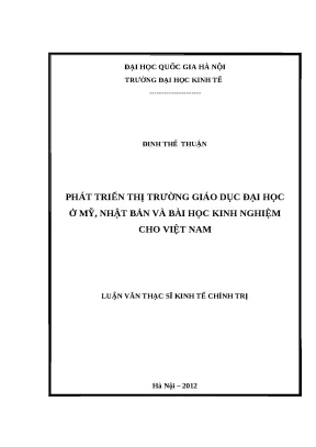 Phát Triển Thị Trường Giáo Dục Đại Học: Kinh Nghiệm Từ
