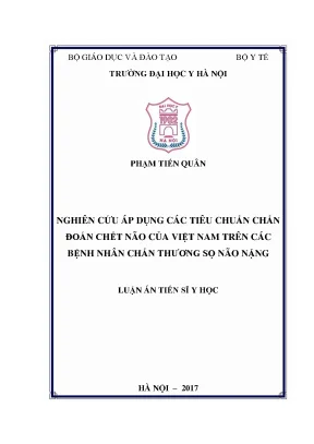 Nghiên cứu tiêu chuẩn chẩn đoán chết não tại Việt Nam