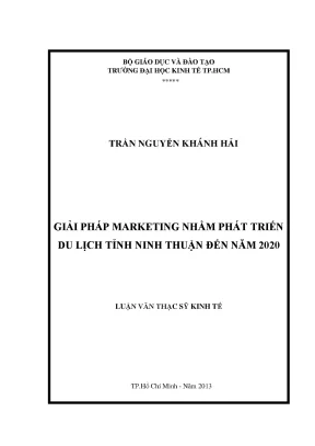 Giải pháp marketing phát triển du lịch Ninh Thuận đến