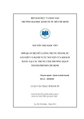 Mối Quan Hệ Giữa Lòng Trung Thành, Sự Gắn Kết và Hành Vi