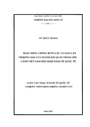 Hoạt động chống buôn lậu và gian lận thương mại của