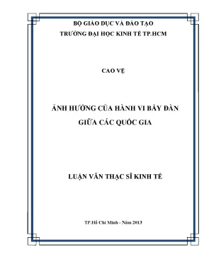Ảnh hưởng của hành vi bầy đàn trên các thị trường chứng
