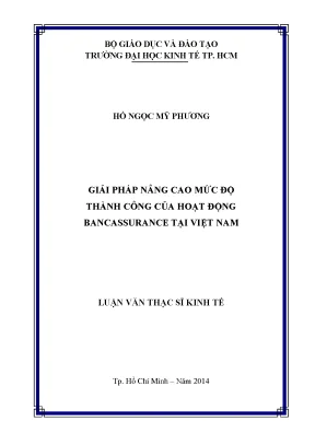 Giải pháp nâng cao thành công hoạt động bancassurance