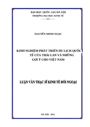 Du lịch quốc tế: Kinh nghiệm Thái Lan cho Việt Nam