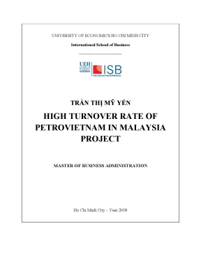 Luận văn thạc sĩ: Tỷ lệ nghỉ việc cao tại Petrovietnam