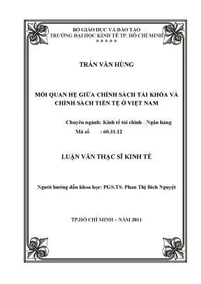 Mối Quan Hệ Giữa Chính Sách Tài Khóa và Chính Sách Tiền