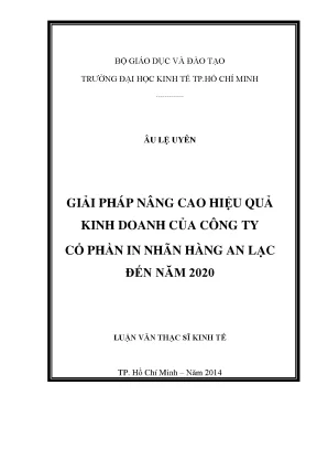 Giải pháp nâng cao hiệu quả kinh doanh của Công ty Cổ