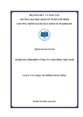 Nợ công Việt Nam: Đánh giá tính bền vững (Luận văn)