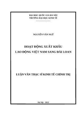 XKLĐ Việt Nam sang Đài Loan: Thực trạng và Giải pháp