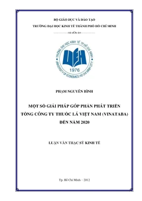 Giải pháp phát triển Tổng công ty Thuốc lá Việt Nam